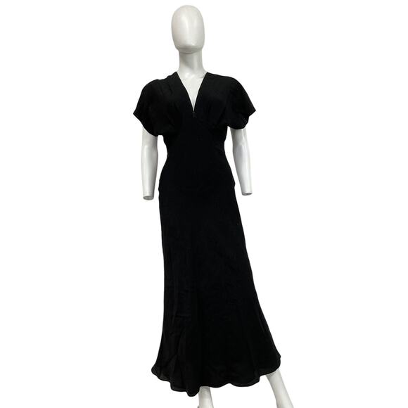 Veronica Beard 'Seymour' Black Silk Dress Size 2 - NWT - Picture 2 of 5